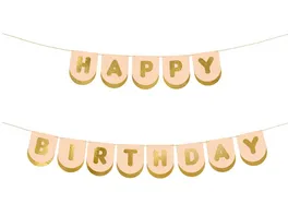 Happy Birthday Pferde Banner 13 x 150 cm