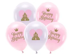 Oeko Ballons 33 cm Happy Birthday Mix 5 Stk