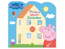 Buch Schwager Steinlein Peppa Pig Stickern Malen Gestalten