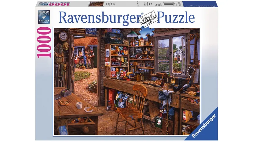 Ravensburger Puzzle - Opas Schuppen, 1000 Teile