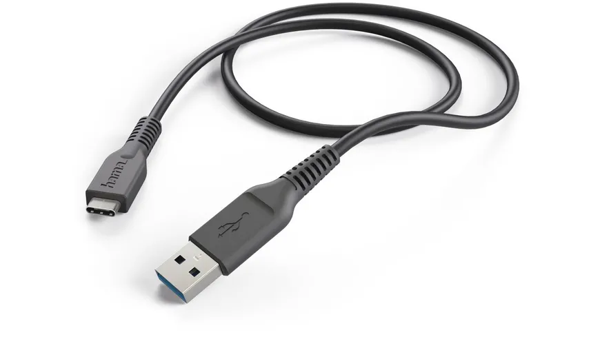 Hama Lade-/Datenkabel, USB Type-C - USB-3.1-A-Stecker, 1 m, Schwarz online  bestellen