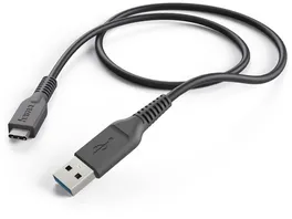 HAMA Ladekabel USB A USB C 1 m Schwarz