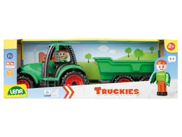 LENA Fahrzeuge Truckies Traktor mit Anhaenger