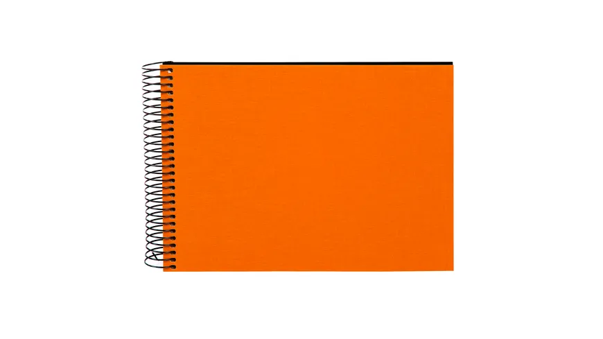 goldbuch Spiralalbum Bella Vista orange mit schwarzen Seiten 17x23 cm