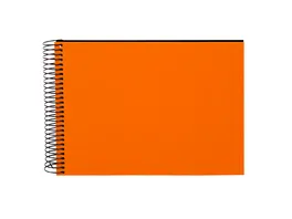 goldbuch Spiralalbum Bella Vista orange mit schwarzen Seiten 17x23 cm