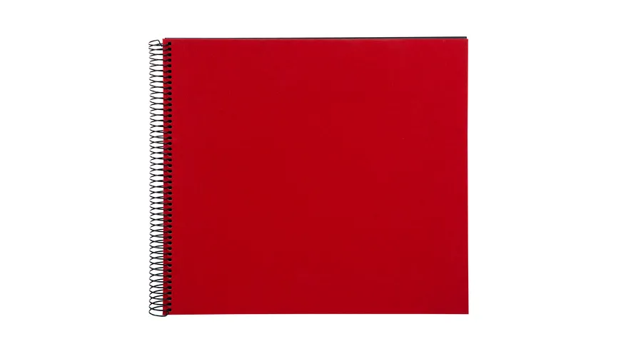 goldbuch Spiralalbum Bella Vista rot mit schwarzen Seiten, 30x34 cm