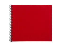 goldbuch Spiralalbum Bella Vista rot mit schwarzen Seiten 30x34 cm