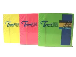 TrendLINE Haftnotiz Neon Notes 1 x 100 Blatt sortiert