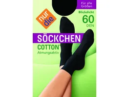 NUR DIE Damen Soeckchen Cotton Sensation 60 DEN