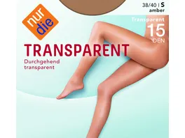 NUR DIE Damen Feinstrumpfhose Transparent 15 DEN