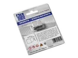 ALCO BKT Magnete Wuerfel silber 2er Pack