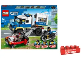 LEGO City 60276 Polizei Gefangenentransporter Polizei Spielzeug