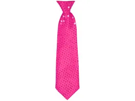 Makotex Krawatte Pailletten pink