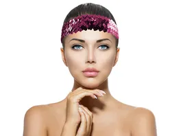 Makotex Stirnband Pailletten pink