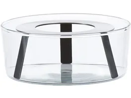 Glasstoevchen mit Metalleinsatz