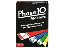 Mattel Games Phase 10 Masters Kartenspiel Gesellschaftsspiel Familienspiel