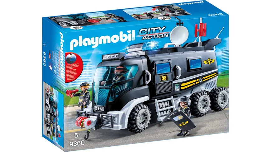PLAYMOBIL 9360 - City Action - SEK-Truck mit Licht und Sound