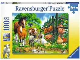 Ravensburger Puzzle Versammlung der Tiere 100 XXL Teile