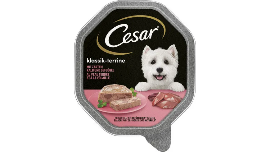 CESAR® Schale Klassik-Terrine mit Kalb und Geflügel 150g