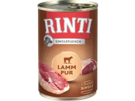 RINTI Hundenassfutter Singlefleisch Lamm Pur