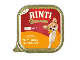 RINTI Hundenassfutter Gold Mini Truthahn Kaninchen