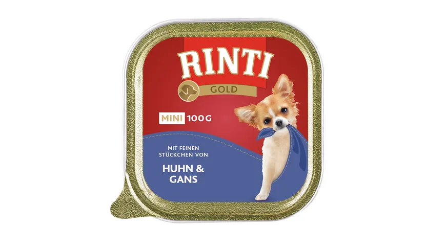 RINTI Hundenassfutter Gold Mini Huhn & Gans