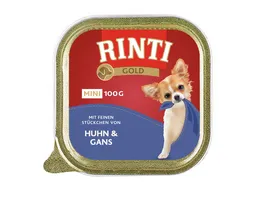 RINTI Hundenassfutter Gold Mini Huhn Gans