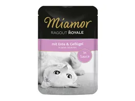 Miamor Katzennassfutter Ragout Royale in Sauce Ente Gefluegel