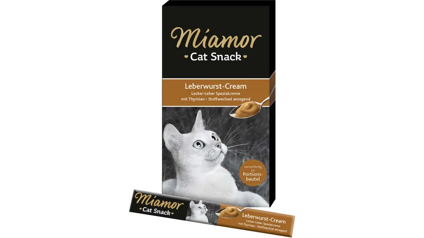 Miamor Katzensnack Leberwurst-Cream 6x15g