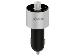 Xlayer Kfz Ladegeraet 3 4A Dual USB Car Charger FM Transmitter