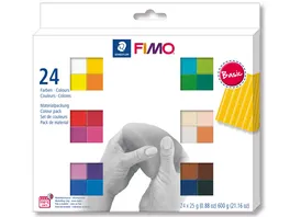 STAEDTLER Modelliermasse FIMO Basic Colours 24er Pack
