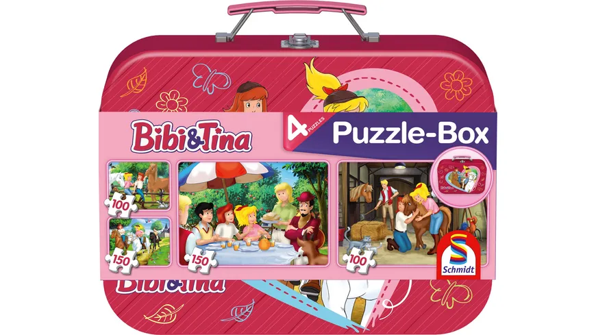 Im Metallkoffer Kinder SPielzeug Puzzle Schmidt Spiele Puzzle Bibi und Tina 