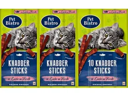 Pet Bistro Katzensnack Knabbersticks mit Lachs und Forelle