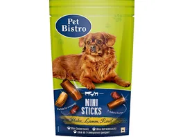 Pet Bistro Hundesnack Mini Sticks mit Huhn Lamm Rind