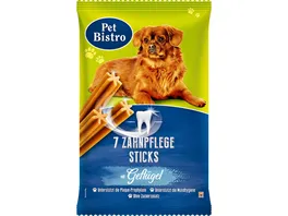 Pet Bistro Hundesnack Zahnpflege Sticks mit Gefluegel