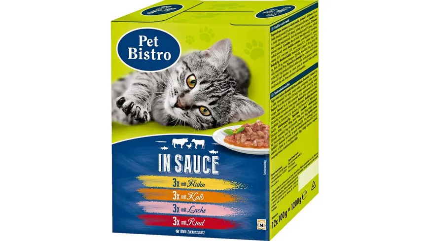 Pet Bistro Katzennassfutter - Variationen in Sauce 12 Beutel