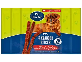 Pet Bistro Hundesnack Knabbersticks mit Rind und Gefluegel