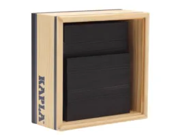 KAPLA Holzbausteine Quadrate schwarz 40er Box