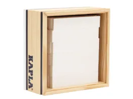 KAPLA Holzbausteine Quadrate weiss 40er Box