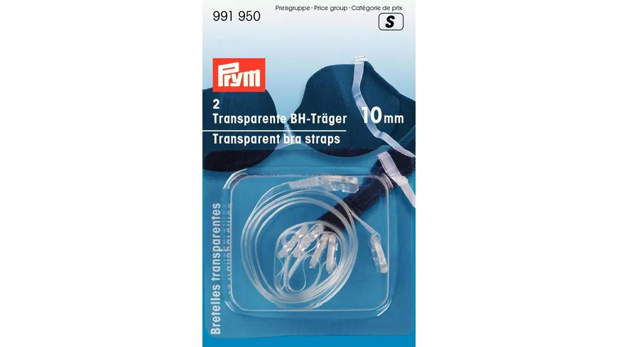Prym BH-Träger 10 mm transparent