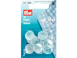 Prym Kittel Schlafanzugknoepfe Kunststoff 15 mm perlmutt