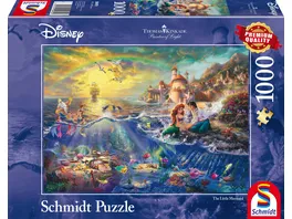 Schmidt Spiele Erwachsenenpuzzle Thomas Kinkade Disney Kleine Meerjungfrau Arielle 1000 Teile