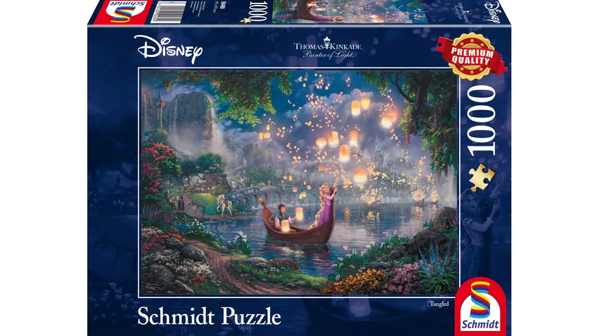 Schmidt Spiele - Erwachsenenpuzzle - Thomas Kinkade: Disney Rapunzel, 1000 Teile