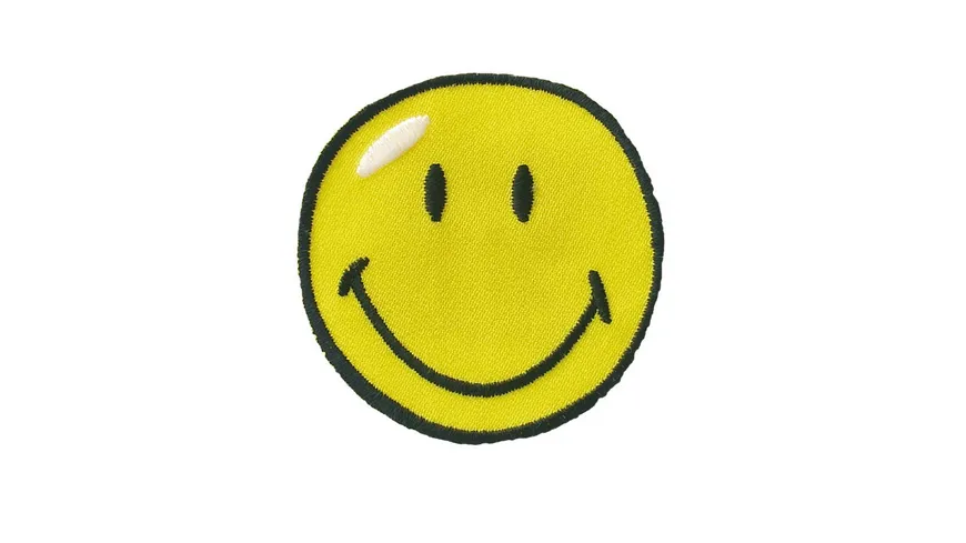Mono Quick Bügelmotiv Smiley© gelb