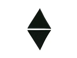 Mono Quick Buegelmotiv Dreiecke schwarz