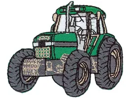 Mono Quick Buegelmotiv Traktor gruen