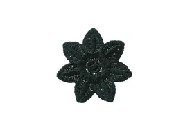 Mono Quick Buegelmotiv Blume schwarz