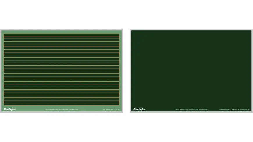 Scolaflex Schülertafel Lineatur 1 - Rückseite blanko ...