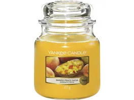 Yankee Candle Mittelgrosse Kerze im Glas Mango Peach Salsa