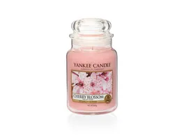 YANKEE CANDLE Grosse Kerze im Glas Cherry Blossom